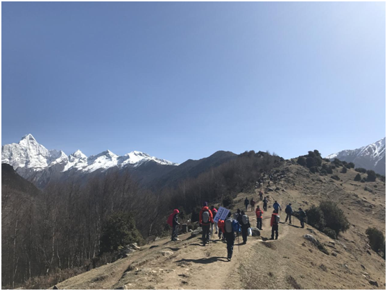 登山途中