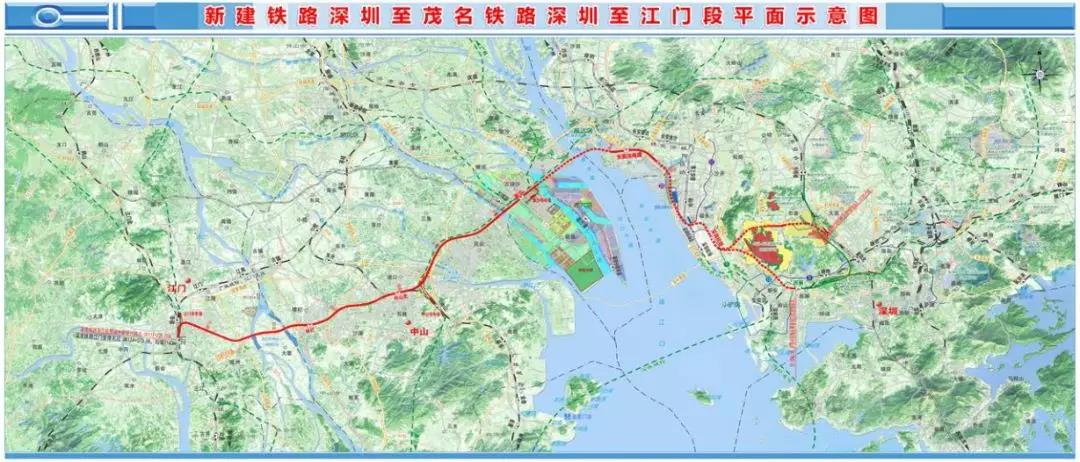深茂铁路中山段明确!经中山北,横栏站,中山站!