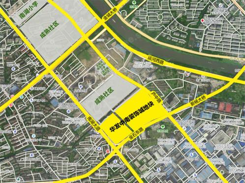 华发中南装饰城地块位于梁溪区南湖大道与金石