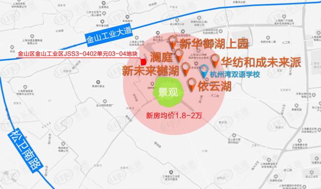 金山工业区商住用地底价成交 复地以楼板价6086元竞得