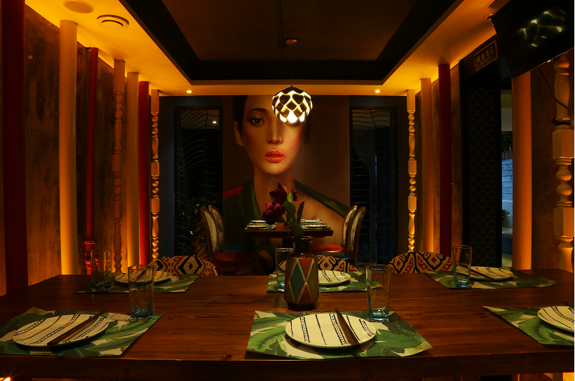 沈阳·爱尚虾塘餐厅设计 作品：在静谧与优雅的空间里享受美食带来的美好，味觉、嗅觉、视觉的调动直达心灵愉悦。