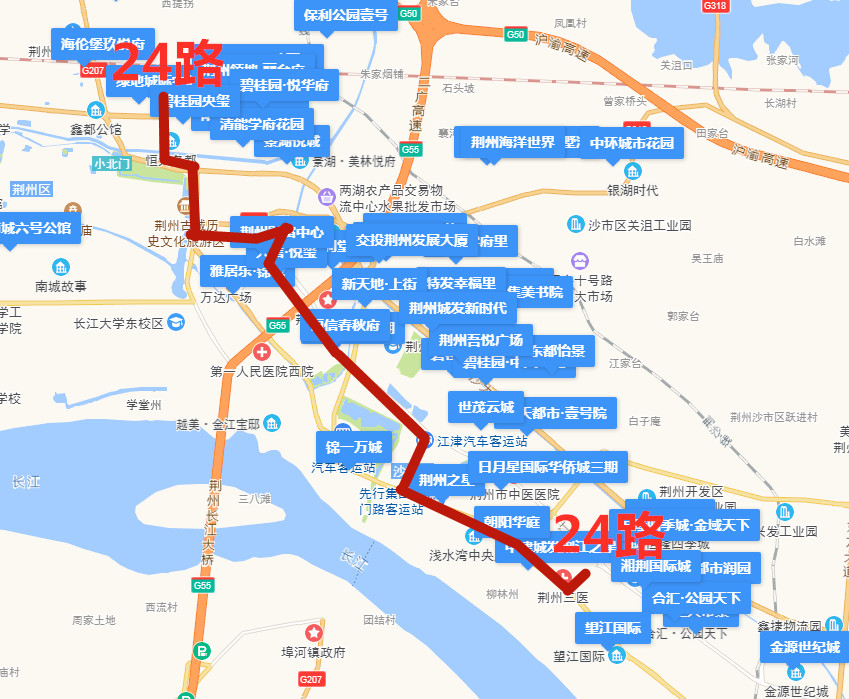 荆州24路公交线路