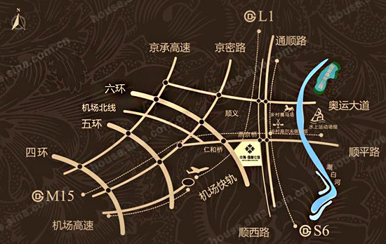 中海国际公馆 位置图