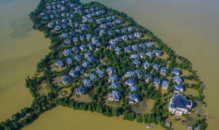 武汉被淹的豪华别墅区