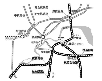杭州拟建轨道快线 串联起杭州西站、东站和萧