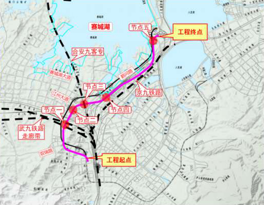 九江市自然资源局公示新建快速路系统工程（二期）设计规划方案