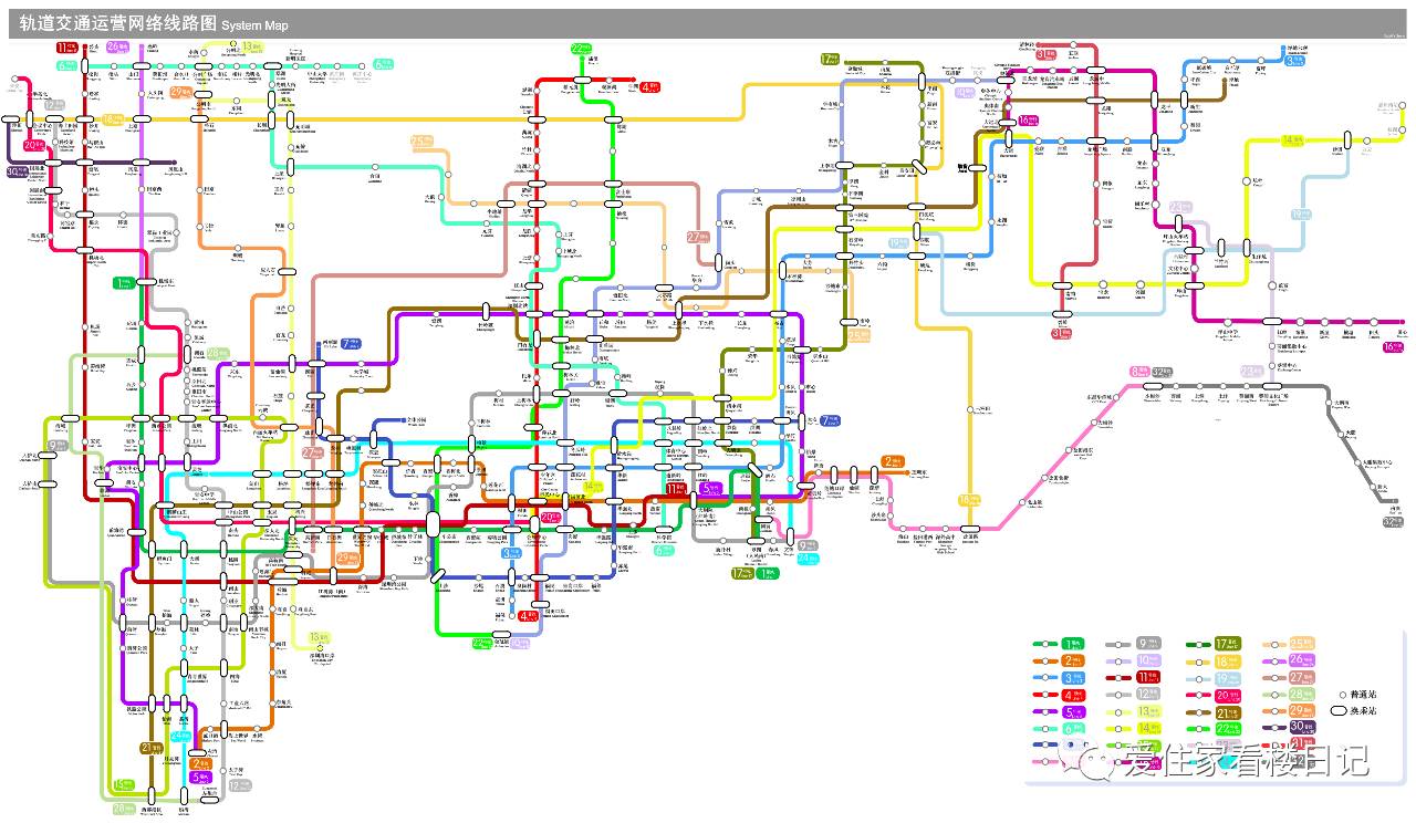 深圳最新地铁规划图曝光！有经过你家吗？