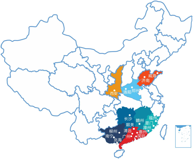 云星集团全国开发布局图
