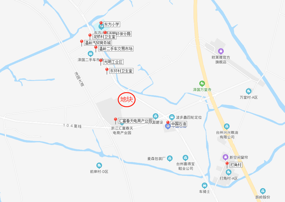 温岭市泽国镇东环村商住地块流拍