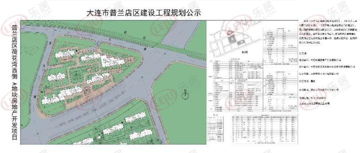 大连荷花湾西侧地块房地产开发项目建筑设计方案总平面图曝光