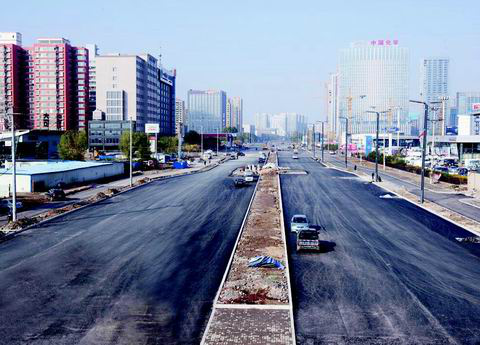 2016年下半年,新晋祠路(长风西街—迎泽西街路段)展开了升级改造工程