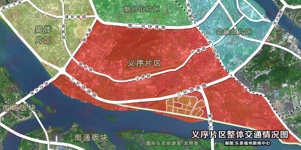 义序版块交通路网规划图