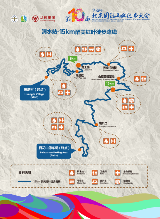 “华远杯”第十届北京国际山地徒步大会清水站徒步路线