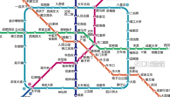 成都首条地铁环线9月空载试运行 预计年底开通(图)
