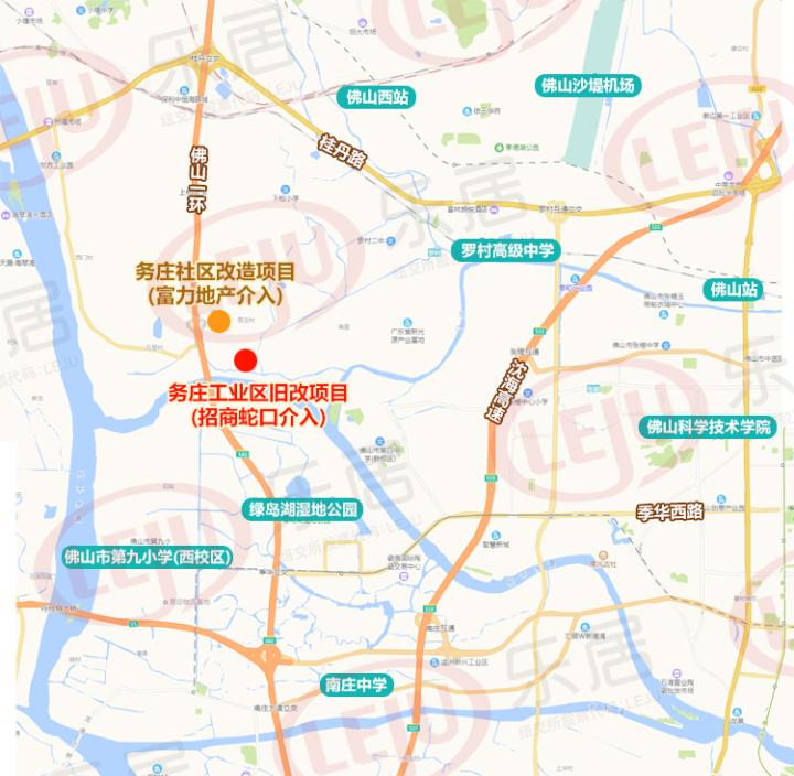南庄绿岛湖,具备一定的江景资源,距离佛山西站约7公里,离佛山沙堤机场