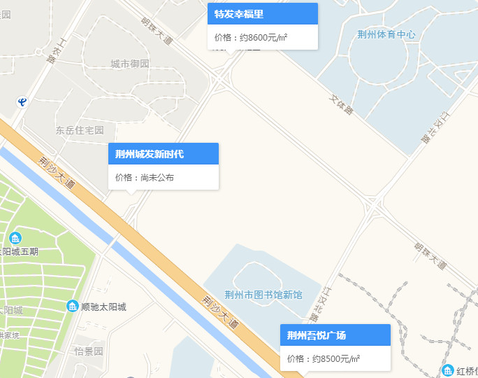 荆州城发新天地项目区位