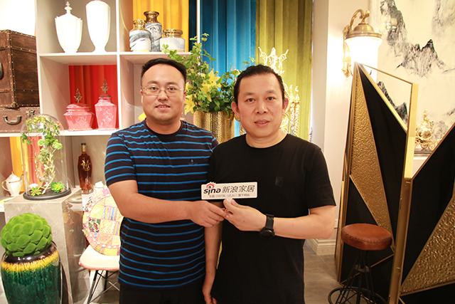 （左：远尘新风王晓伟 右：米兰国际设计总监王传刚）