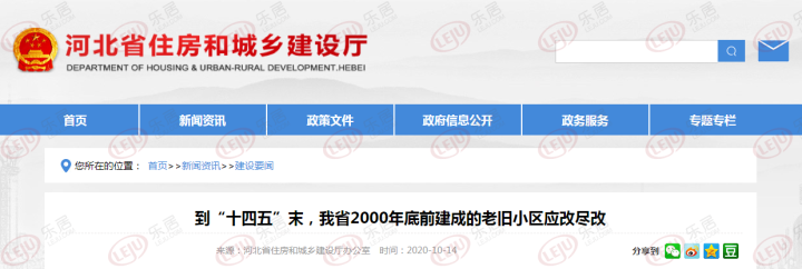 力争到“十四五”末,完成城镇2000年底前老旧小区改造