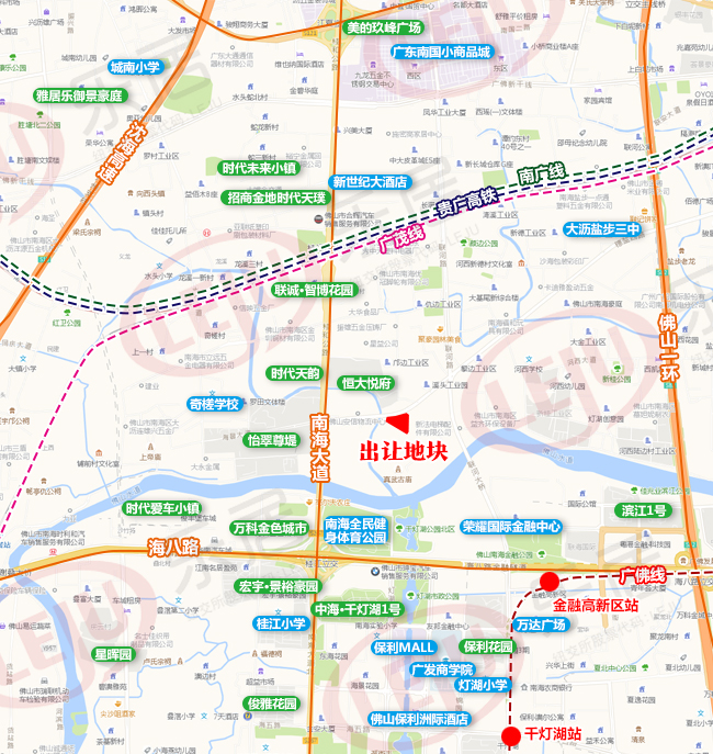 4500元/㎡起拍！南海之眼片区首宗商业地挂牌！临轨道站点！