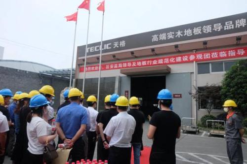  数百名地板行业企业家及从业者参观天格规范化建设