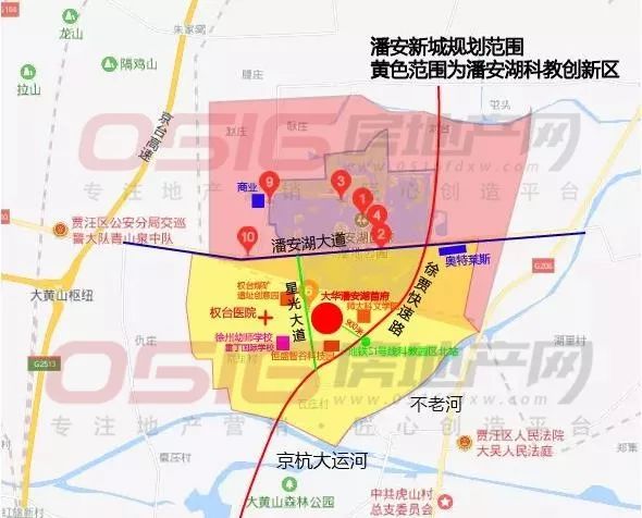 徐州潘安新城规划图