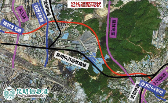 昆明金马路延长线拟年底动工 全长6.59公里