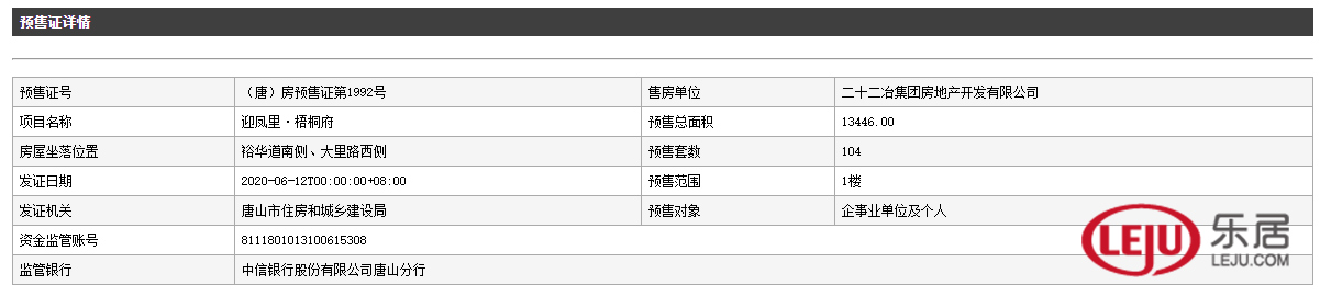 拿证速递|梧桐大道104套房源获预售