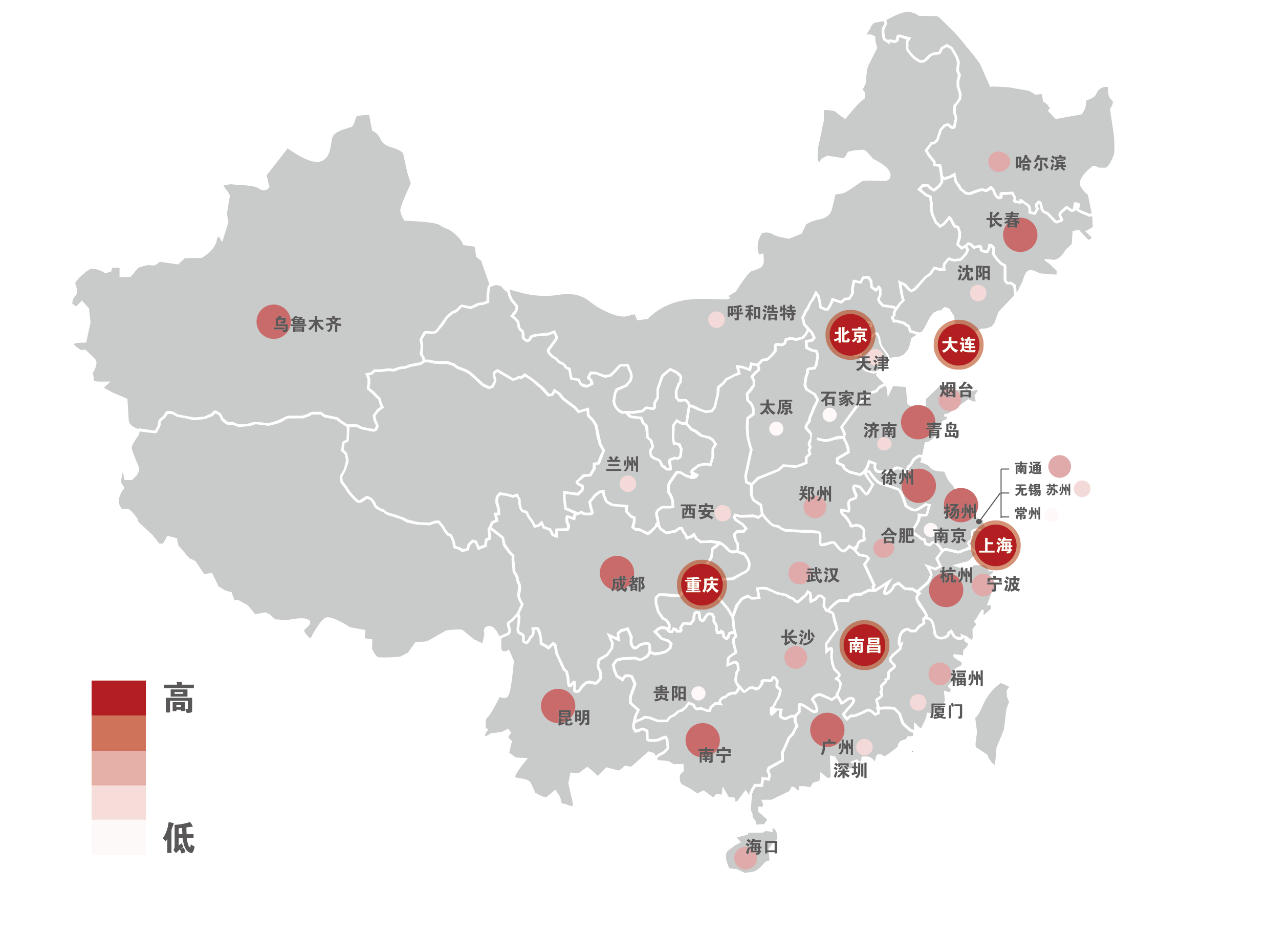 商业地产中国活力城市格局洗牌 重庆逆袭夺冠