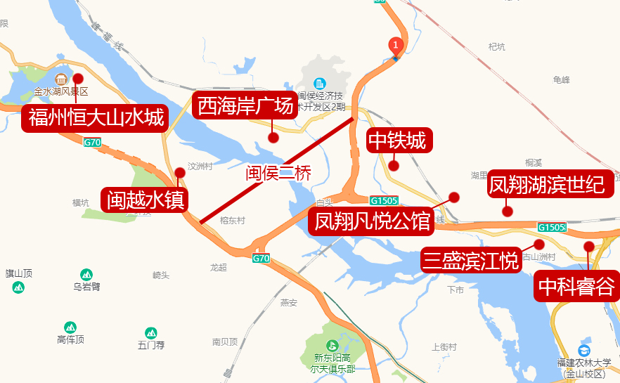 闽侯二桥再爆新进展周边这些楼盘获益