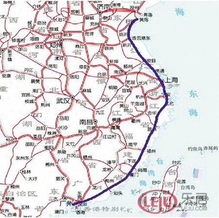 苏北将融入上海都市圈 东部沿海高铁道雏形初