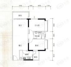 远东御江豪庭2室2厅1卫户型图