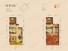 蓝光林肯公园3室2厅3卫户型图