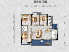 金地·香樾东方4室2厅2卫户型图