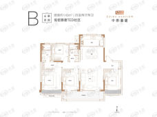 青岛中南·林樾4室2厅2卫户型图