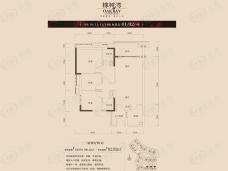 海骏达康格斯花园3室2厅2卫户型图