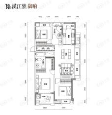 汉江梦1958·御府3室2厅2卫户型图