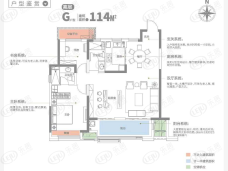 合肥肥东吾悦广场2室2厅2卫户型图