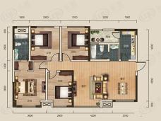 伊顿公馆4室2厅2卫户型图