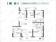 名门翠园4室2厅3卫户型图