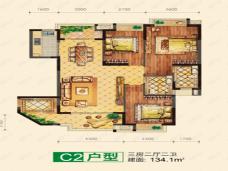 颐养公社3室2厅2卫户型图