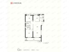 中建锦绣双城3室2厅2卫户型图