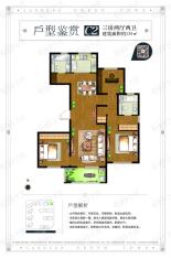 朗诗翠微澜阁8号楼  C2户型户型图