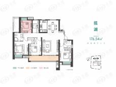 中建梅溪湖中心|宝铂公馆4室2厅3卫户型图