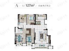 锦艺旭辉·都会江来4室2厅2卫户型图