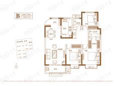 银丰玖玺城B户型户型图