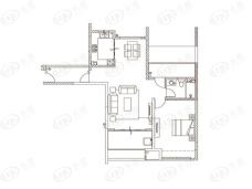 石林中心城1室1厅1卫户型图