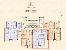 哈尔滨恒大时代广场2室2厅1卫户型图
