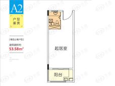 明发国际城1室1厅1卫户型图