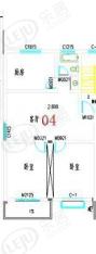 银林路6号住宅楼二室一厅  99.61-101.43平方米户型图