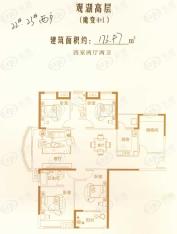 未来湖滨花园4室2厅2卫户型图